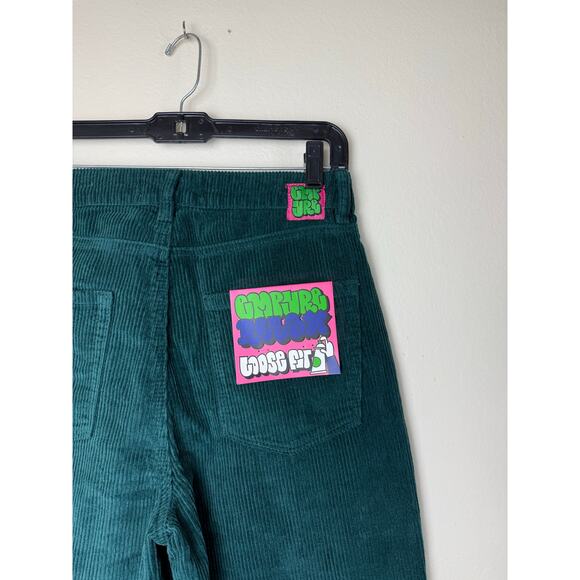 Empyre Tori Ponderosa Corduroy Skate Pants - Green, Size 4 - Picture 11 of 11